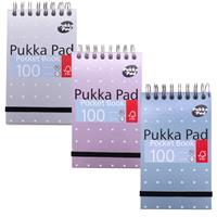 Notebook, A7, spiral bound, lined, 50 sheets, PUKKA PAD 